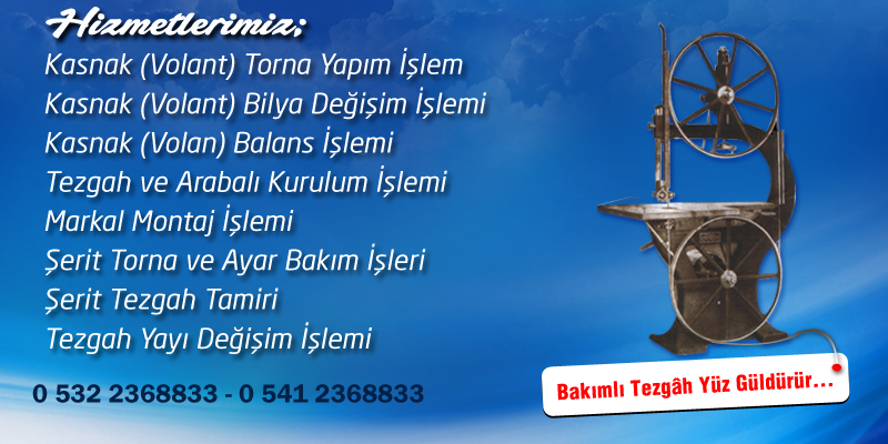 Kasnak (Volant) Torna Yapım İşlem