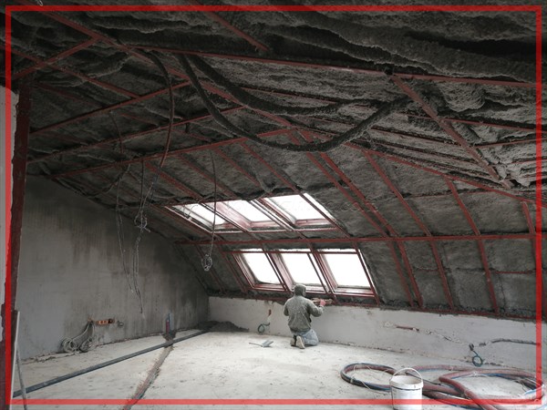 Çatı arası tavan ısı yalıtımı püskürtme izolasyon