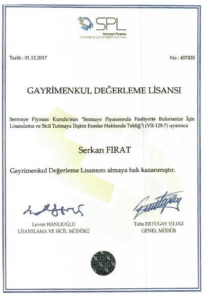 Gayrimenkul Değerleme Lisansı