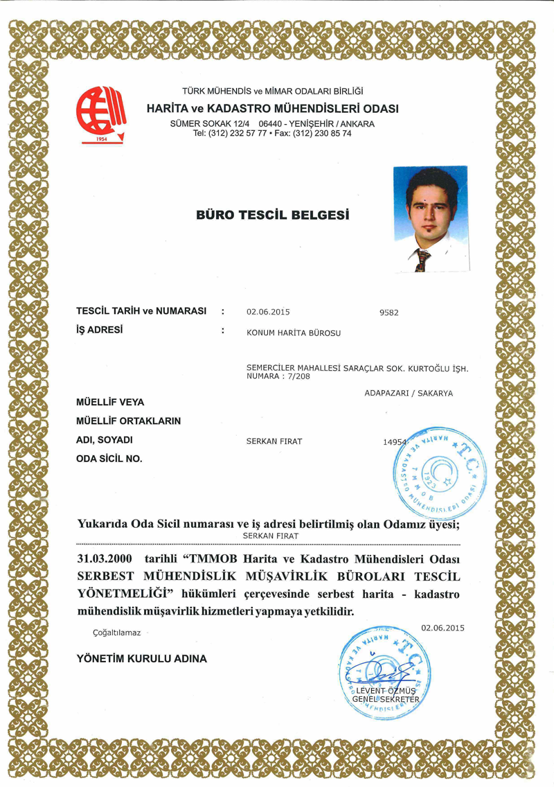 Tescil Belgesi