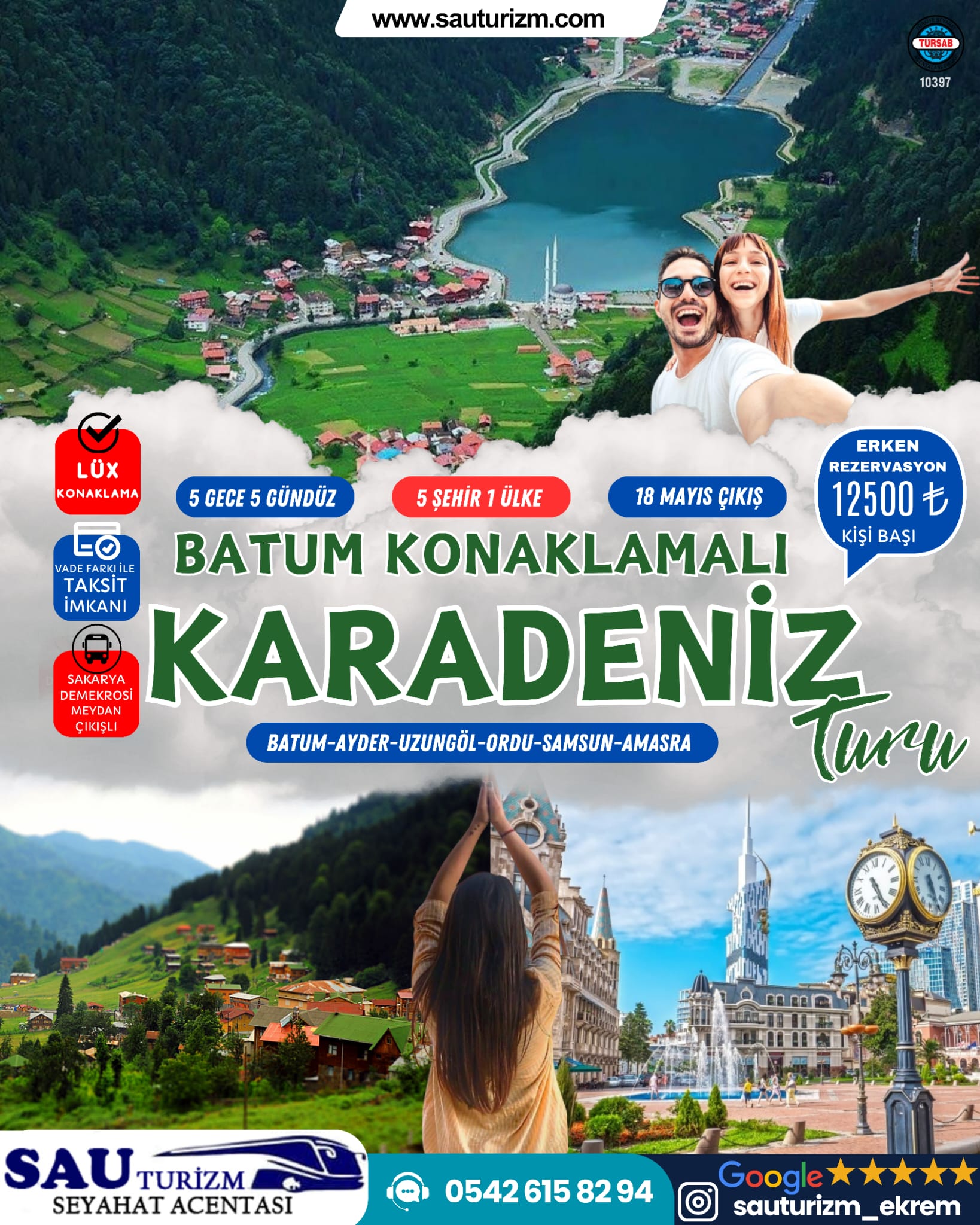 Sakarya Çıkışlı Konaklamalı Karadeniz Turu
