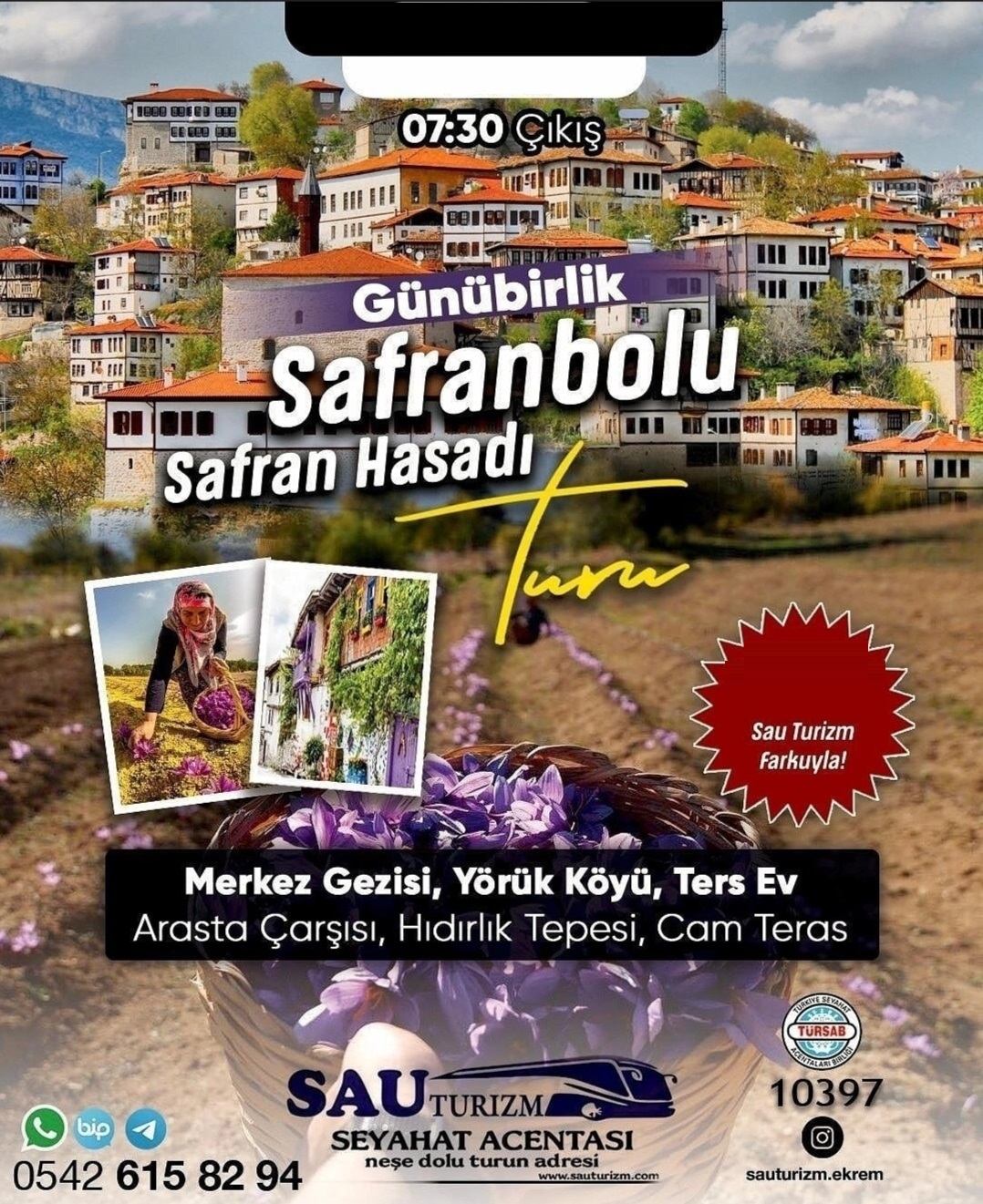 Sakarya Çıkışlı Safranbolu Turu 